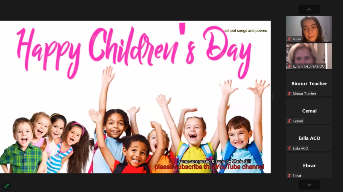 eTwinning Projesi İçin 20 Kasım Dünya Çocuk Günü Kutlaması Yapıldı